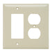 Pass And Seymour Smooth Junior Jumbo Wall Plate 1-Gang Duplex 1-Gang Split Ivory (SPJ826I)