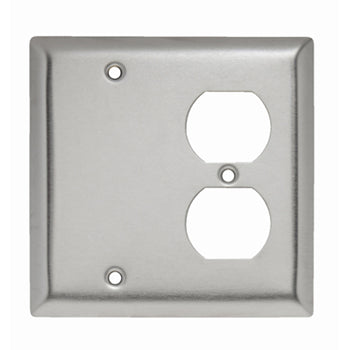 Pass And Seymour Smooth 302SS 2-Gang 1 Blank 1 Duplex Strap (SS138)