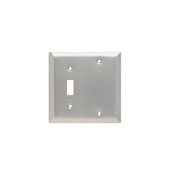 Pass And Seymour Smooth 302SS 2-Gang 1 Toggle 1 Blank Strap (SS113)