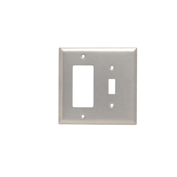 Pass And Seymour Smooth 302SS 2-Gang 1 Toggle 1 Decorator Junior (SSJ126)
