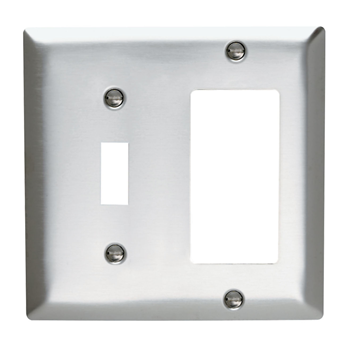 Pass And Seymour Smooth 302SS 2-Gang 1 Toggle 1 Decorator (SS126)