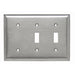 Pass And Seymour Smooth 302SS 3-Gang 2 Toggle 1 Blank (SS214)