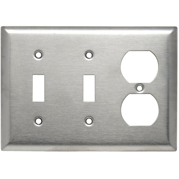 Pass And Seymour Smooth 302SS 3-Gang 2 Toggle 1 Duplex (SS28)