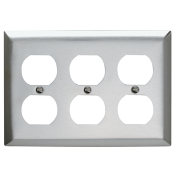 Pass And Seymour Smooth 302SS 3-Gang 3 Duplex (SS83)