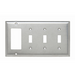 Pass And Seymour Smooth 302SS 4-Gang 3 Toggle 1 Decorator (SS326)