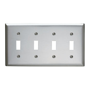 Pass And Seymour Smooth 302SS 4-Gang Toggle (SS4)