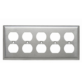 Pass And Seymour Smooth 302SS 5-Gang 5 Duplex (SS85)