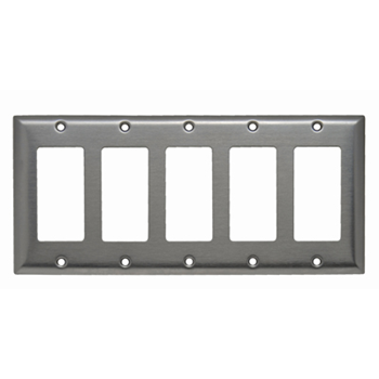 Pass And Seymour Smooth 302SS 5-Gang Decorator (SS265)