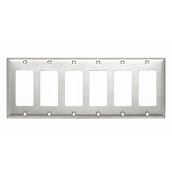 Pass And Seymour Smooth 302SS 6-Gang Decorator (SS266)