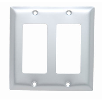 Pass And Seymour Smooth Aluminum 2-Gang 2 Decorator (SA262)