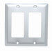 Pass And Seymour Smooth Aluminum 2-Gang 2 Decorator (SA262)