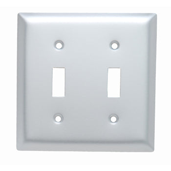 Pass And Seymour Smooth Aluminum 2-Gang 2 Toggle (SA2)