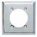 Pass And Seymour Smooth Chrome 2-Gang Power Outlet 2.1563 Inch (S3863C)