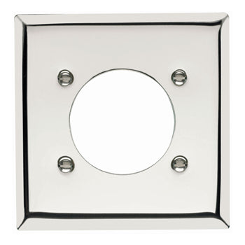 Pass And Seymour Smooth Chrome 2-Gang Power Outlet 2.4688 Inch (S3862C)