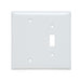 Pass And Seymour Smooth Junior Jumbo Wall Plate 1-Gang Toggle 1-Gang Blank White (SPJ113W)