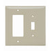 Pass And Seymour Smooth Junior Jumbo Wall Plate 1-Gang Toggle 1-Gang SPLE Ivory (SPJ126I)