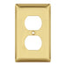 Pass And Seymour Smooth Polished Brass 1-Gang 1 Duplex (SB8PB)