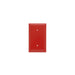 Pass And Seymour Smooth Wall Plate 1-Gang Blank Strap Mount Red (SP14RED)