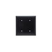 Pass And Seymour Smooth Wall Plate 2-Gang Blank Strap Mount Black (SP24BK)