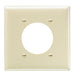 Pass And Seymour Smooth Wall Plate 2-Gang Power Outlet Ivory (SP703I)