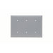 Pass And Seymour Smooth Wall Plate 3-Gang Blank Box Mount Gr (SP33GRY)