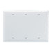 Pass And Seymour Smooth Wall Plate 3-Gang Blank Box Mount White (SP33W)