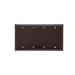 Pass And Seymour Smooth Wall Plate 4-Gang Blank Box Mount Brown (SP43)