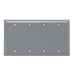Pass And Seymour Smooth Wall Plate 4-Gang Blank Box Mount Gray (SP43GRY)