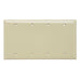 Pass And Seymour Smooth Wall Plate 4-Gang Blank Box Mount Ivory (SP43I)