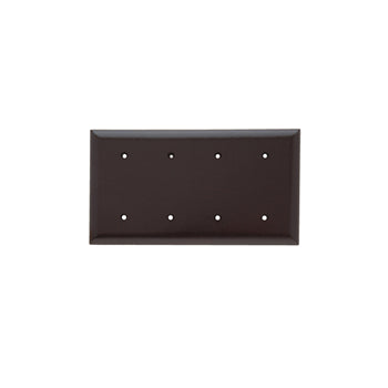 Pass And Seymour Smooth Wall Plate 4-Gang Blank Strap Mount (SP44)