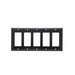 Pass And Seymour Smooth Wall Plate 5-Gang SPLEX (SP265BK)