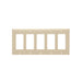 Pass And Seymour Smooth Wall Plate 5-Gang SPLEX Ivory (SP265I)