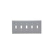 Pass And Seymour Smooth Wall Plate 5-Gang Toggle Gray (SP5GRY)