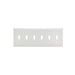 Pass And Seymour Smooth Wall Plate 6-Gang Toggle White (SP6W)