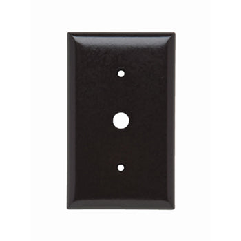 Pass And Seymour Smooth Wall Plate 1-Gang Telephone Brown (SP12)