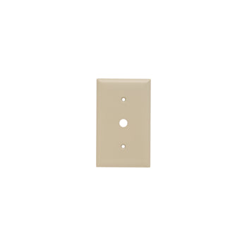 Pass And Seymour Smooth Wall Plate 1-Gang Telephone Ivory (SP12I)