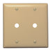 Pass And Seymour Smooth Wall Plate 2-Gang Telephone Ivory (SP21I)