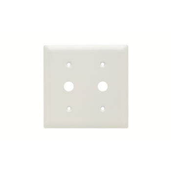 Pass And Seymour Smooth Wall Plate 2-Gang Telephone White (SP21W)
