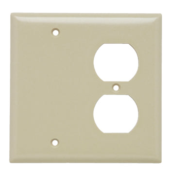 Pass And Seymour Smooth Wall Plate 1-Gang Duplex 1-Gang Black Ivory (SP138I)