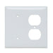 Pass And Seymour Smooth Wall Plate 1-Gang Duplex 1-Gang Black White Box (SP148W)
