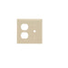 Pass And Seymour Smooth Wall Plate 1-Gang Duplex 1-Gang Phone Ivory (SP128I)