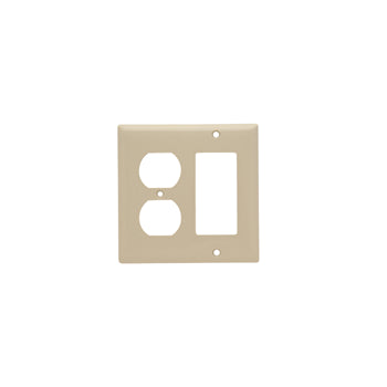 Pass And Seymour Smooth Wall Plate 1-Gang Duplex 1-Gang SPLEX Ivory (SP826I)