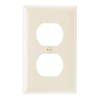 Pass And Seymour Smooth Wall Plate 1-Gang Duplex Light Aluminum (SP8LA)