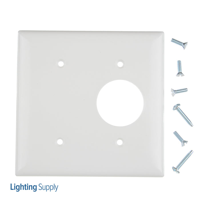 Pass And Seymour Smooth Wall Plate 1-Gang Single 1-Gang Black White (SP147W)