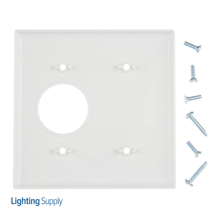 Pass And Seymour Smooth Wall Plate 1-Gang Single 1-Gang Black White (SP147W)