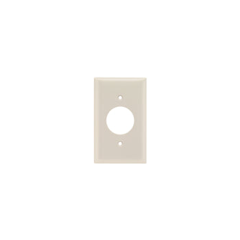 Pass And Seymour Smooth Wall Plate 1-Gang Single Receptacle Light Aluminum (SP7LA)