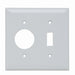 Pass And Seymour Smooth Wall Plate 1-Gang Toggle 1-Gang Single White (SP17W)