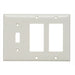 Pass And Seymour Smooth Wall Plate 1-Gang Toggle 2-Gang SPLEX White (SP1262W)