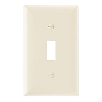 Pass And Seymour Smooth Wall Plate 1-Gang Toggle Light Aluminum (SP1LA)