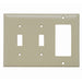 Pass And Seymour Smooth Wall Plate 2-Gang Toggle 1-Gang SPLEX Ivory (SP226I)